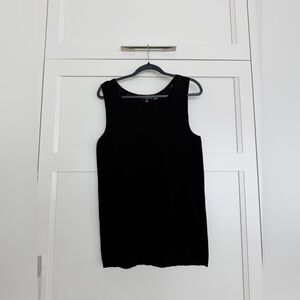 Karl Lagerfeld Black Textured Knit Top